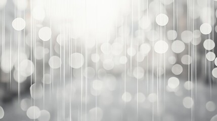 Wall Mural - Abstract silver bokeh lights background, website banner