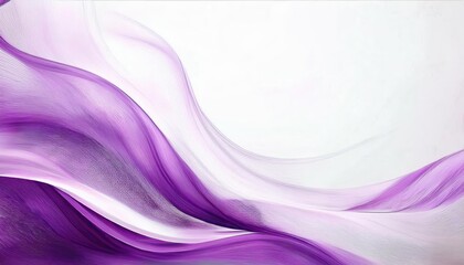 Poster - soft purple wave gradient abstract design with flowing lines, smooth texture and light tones for modern decor or background