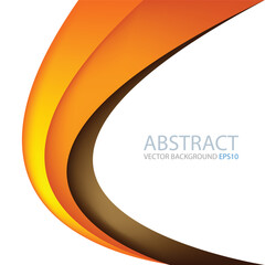 Poster - graphic vector curve line overlap background for text and message design
