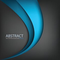 Fototapete - graphic vector curve line overlap background for text and message design
