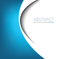 Fototapete - graphic vector curve line overlap background for text and message design
