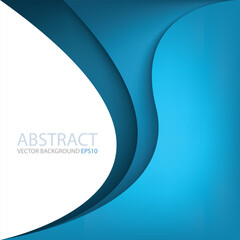 Fototapete - graphic vector curve line overlap background for text and message design
