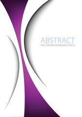 Fototapete - graphic vector curve line overlap background for text and message design
