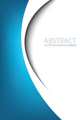 Fototapete - graphic vector curve line overlap background for text and message design
