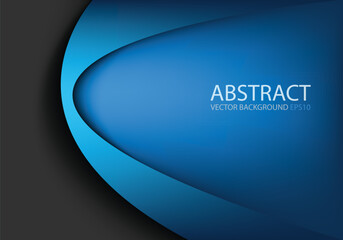 Fototapete - graphic vector curve line overlap background for text and message design
