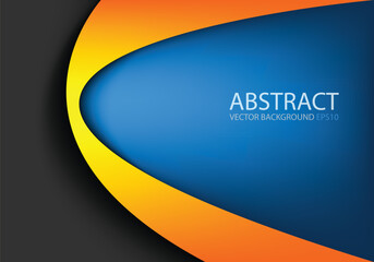 Fototapete - graphic vector curve line overlap background for text and message design
