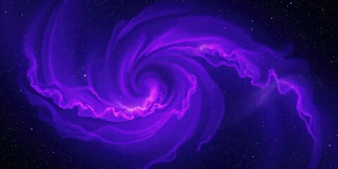 Wall Mural - swirling purple nebula amidst a sea of glittering cosmic dust in a starry night sky, nebulae, inters