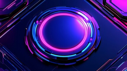 Wall Mural - an abstract gradient background in pink and blue, perfect for futuristic digital art projects