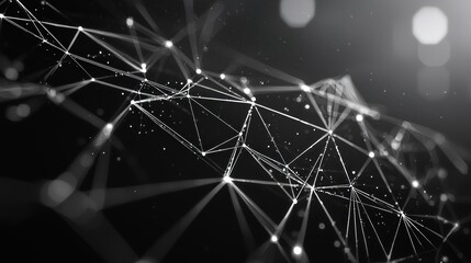 Poster - Abstract Network Connection: Digital Nodes and Lines