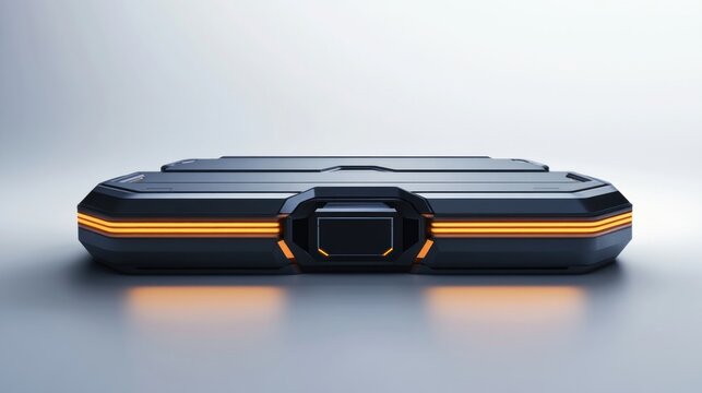 Futuristic Platform: Sci-fi Tech Render