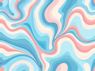 Wall Mural - abstract pastel swirls: a serene digital painting