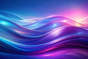 Aufkleber - Abstract Purple Blue Gradient Wave Minimalist Background Stock Photo
