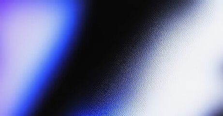 Wall Mural - A grainy-textured website header featuring an abstract gradient of purple and blue on a black background, with blurred vibrant colors and ample copy space.