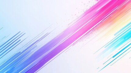 Poster - Vibrant Abstract Background with Colorful Stripes in Pink, Blue, and Yellow for Creative Design Projects and Eye-catching Digital Artwork