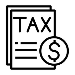 Poster - tax vector icon