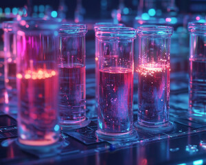 Poster - Digital holographic projections of chemical reactions in test tubes
