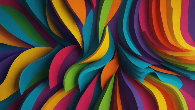 Abstract colorful shape