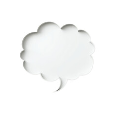 Poster - Blank Speech Bubble for Communication Concept, Dialogue, Discussion, Thoughts, Ideas, Message, Conversation with Empty Space for Text Inclusion