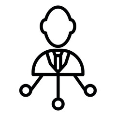 Poster - management vector icon