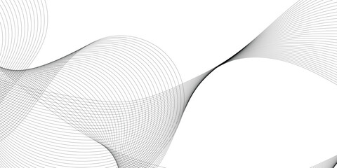 Poster - Abstract grey smooth element swoosh speed wave modern stream background. Abstract wave line for brochure, flyer, banner, template, wallpaper background with wave design. Abstract business wave lines.