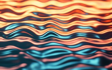 Poster - Colorful ripples on water create a mesmerizing and tranquil visual experience.