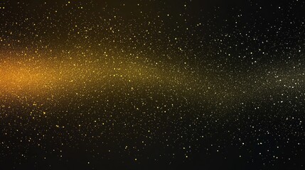 Aufkleber - Glistening particles dance within a gradient of gold, black, and yellow, illuminating the dark expanse and evoking a sense of wonder and cosmic beauty, perfect for artistic pursuits and inspirations