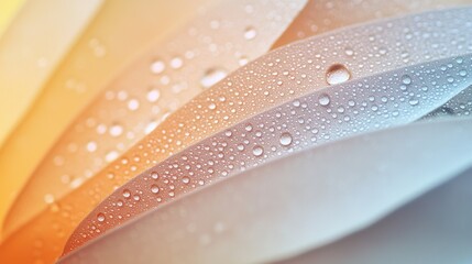 Poster - Close-up of Frosted Glass Surface with Dew Drops Highlighting Natural Textures and Soft Colors