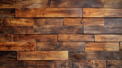 Poster - A detailed view of wooden panels on a wall, suitable for architectural or interior design context