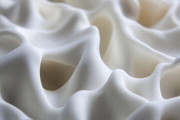 Poster - A detailed look at a piece of white fabric