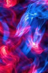 Poster - A close-up shot of a red and blue textured background, suitable for designs and layouts