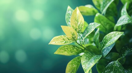Aufkleber - A detailed view of a plant's foliage, perfect for botanical or scientific illustrations