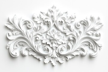 Poster - A simple and elegant white design on a clean white background
