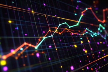 Poster - A computer screen displaying a line graph