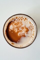 Poster - A close-up shot of a cup of coffee on a table