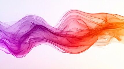 Poster - Abstract colorful wave flow, design element, white background