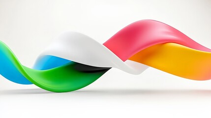 Poster - Colorful Waves of Vibrant Fluid Forms in Artistic Style Design