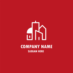 Fototapete - Real Estate Vector Logo Design