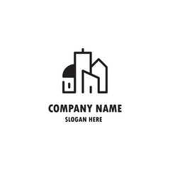 Fototapete - Real Estate Vector Logo Design
