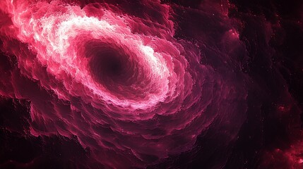 Aufkleber - Cosmic swirl, red nebula, space, dark background, digital art