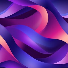 Poster - Abstract seamless pattern of smooth curved lines intersecting on a grid for minimalist design