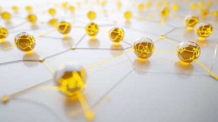 Poster - Radiant glow of yellow light bright white background artistic visual abstract environment creative perspective illuminated concept