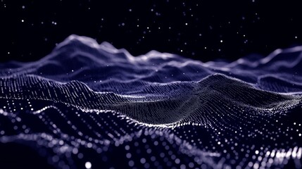 Poster - Exploring a deep virtual cyberspace digital realm streaming binary data immersive environment technical perspective cyber concept