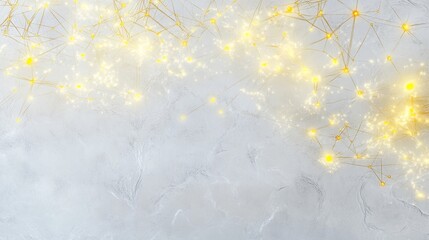 Aufkleber - Glow of yellow on white canvas art studio digital art contemporary setting close-up aesthetic inspiration