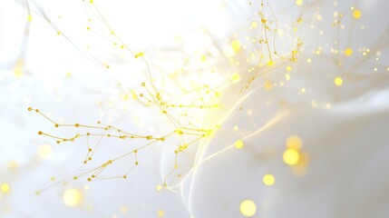 Poster - Illuminated yellow accents sleek white backdrop photography studio close-up aesthetic contrast