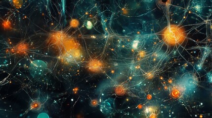 Poster - Exploring machine learning art digital gallery abstract art virtual space aesthetic view artificial intelligence visualization