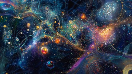 Poster - Creating abstract digital art of machine learning wit in virtual spaces a fusion of technology and creativity
