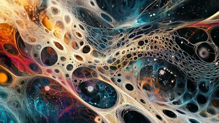 Poster - Creating abstract digital artwork virtual studio digital art online environment abstract viewpoint machine learning concept