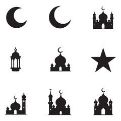 Fototapete - Islamic Icons and Symbols