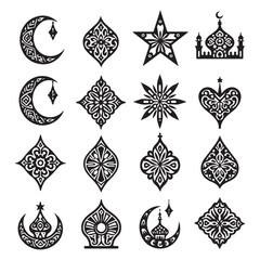 Fototapete - Ramadan Kareem Mosque Graphic Silhouette
