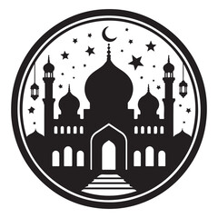Fototapete - Mosque at Night